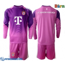 Fotballdrakt Barn Bayern Munich Keeper Tredjedraktsett 2025-26 Langermet (+ Korte bukser)